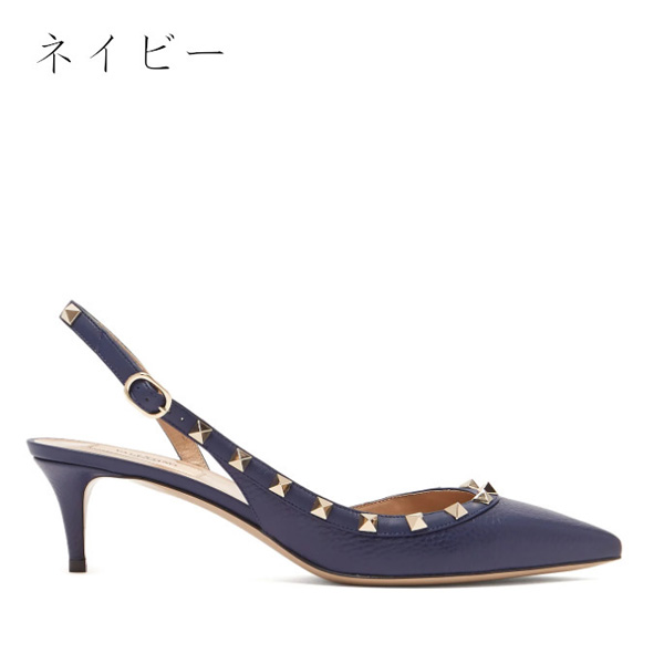 2019最新/限定ヴァレンティノスーパーコピー ロックスタッズ スリングバック パンプス